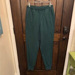 Gap Body pants. NWOT. Gorgeous green color. Size is medium Tall. Joggers